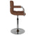 Galleria Design Dining Chair Brown Fabric