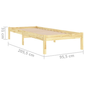 Galleria Design 810002 Galleria Design Bed Frame without Mattress Solid Wood 90x200 cm