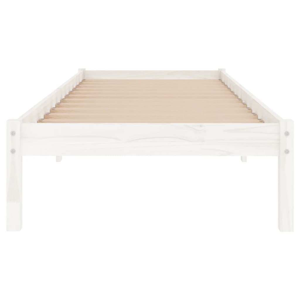 Galleria Design 810003 Galleria Design Bed Frame without Mattress White Solid Wood 90x200 cm