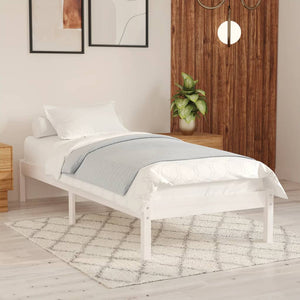 Galleria Design 810003 Galleria Design Bed Frame without Mattress White Solid Wood 90x200 cm