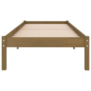 Galleria Design 810005 Galleria Design Bed Frame without Mattress Honey Brown Solid Wood 90x200 cm