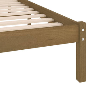 Galleria Design 810005 Galleria Design Bed Frame without Mattress Honey Brown Solid Wood 90x200 cm