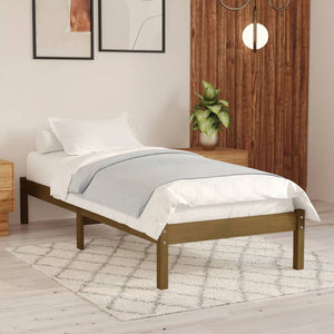 Galleria Design 810005 Galleria Design Bed Frame without Mattress Honey Brown Solid Wood 90x200 cm