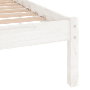 Galleria Design 810013 Galleria Design Bed Frame without Mattress White Solid Wood 120x200 cm