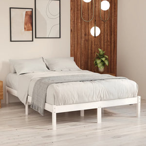 Galleria Design 810013 Galleria Design Bed Frame without Mattress White Solid Wood 120x200 cm