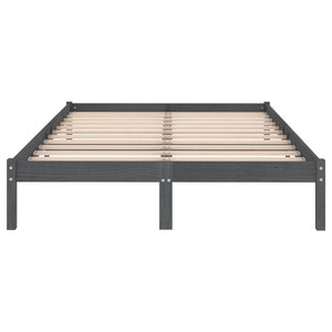 Galleria Design 810014 Galleria Design Bed Frame without Mattress Grey Solid Wood 120x200 cm