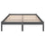 Galleria Design 810014 Galleria Design Bed Frame without Mattress Grey Solid Wood 120x200 cm