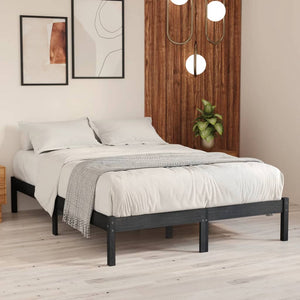 Galleria Design 810014 Galleria Design Bed Frame without Mattress Grey Solid Wood 120x200 cm