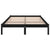 Galleria Design 810016 Galleria Design Bed Frame without Mattress Black Solid Wood 120x200 cm