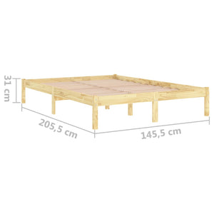 Galleria Design 810017 Galleria Design Bed Frame without Mattress Solid Wood 140x200 cm