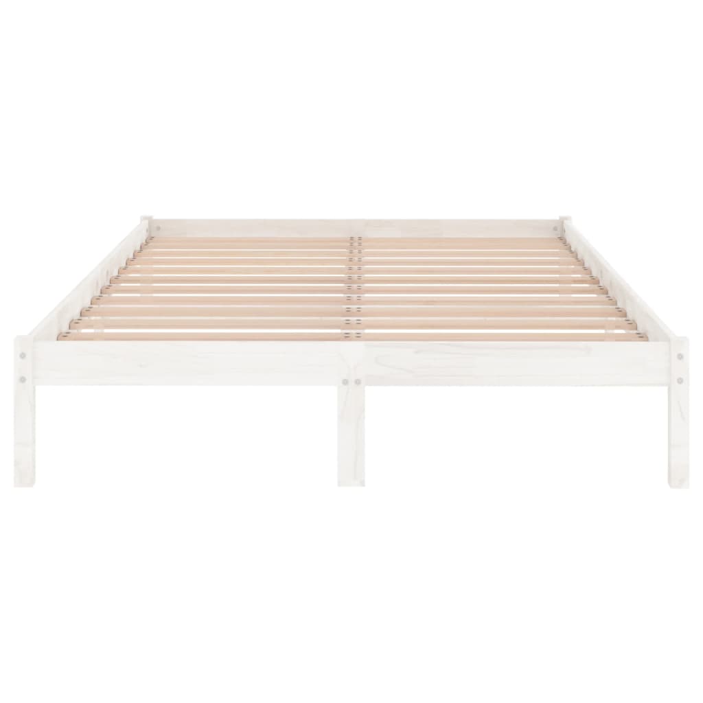 Galleria Design 810018 Galleria Design Bed Frame without Mattress White Solid Wood 140x200 cm