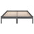 Galleria Design 810019 Galleria Design Bed Frame without Mattress Grey Solid Wood 140x200 cm