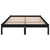 Galleria Design 810021 Galleria Design Bed Frame without Mattress Black Solid Wood 140x200 cm