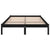 Galleria Design Bed Frame without Mattress Black Solid Wood Super King Size