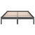 Galleria Design 810039 Galleria Design Bed Frame without Mattress Grey Solid Wood 200x200 cm