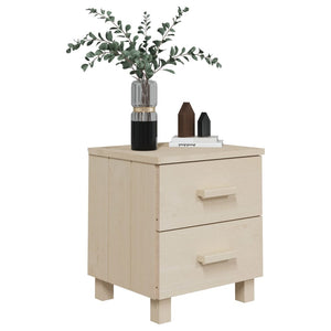 Galleria Design Bedside Cabinet HAMAR Honey Brown 40x35x44.5cm Solid Pinewood