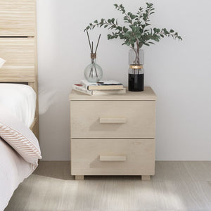 Galleria Design Bedside Cabinet HAMAR Honey Brown 40x35x44.5cm Solid Pinewood