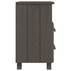 Galleria Design Bedside Cabinets HAMAR 2 pcs Light Grey 40x35x62 cm Solid Wood