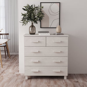 Galleria Design Sideboard HAMAR White 79x40x80 cm Solid Wood Pine