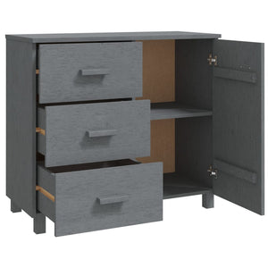 Galleria Design Sideboard HAMAR Dark Grey 90x40x80 cm Solid Pinewood