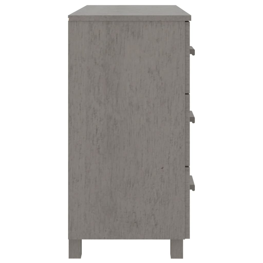 Galleria Design Sideboard HAMAR Light Grey 90x40x80 cm Solid Pinewood