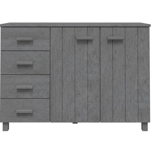 Galleria Design Sideboard HAMAR Dark Grey 113x40x80 cm Solid Wood Pine