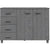 Galleria Design Sideboard HAMAR Dark Grey 113x40x80 cm Solid Wood Pine