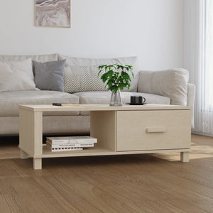 Galleria Design Coffee Table HAMAR Honey Brown 100x55x35 cm Solid Wood Pine