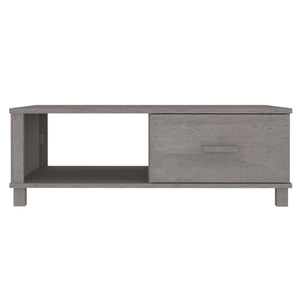 Galleria Design Coffee Table HAMAR Light Grey 100x55x35 cm Solid Wood Pine