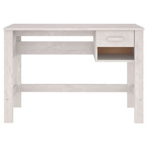 Galleria Design Desk HAMAR White 110x40x75 cm Solid Wood Pine