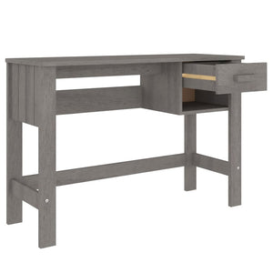 Galleria Design Desk HAMAR Light Grey 110x40x75 cm Solid Wood Pine