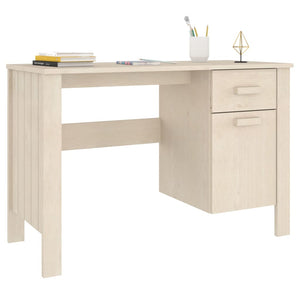 Galleria Design Desk HAMAR Honey Brown 113x50x75 cm Solid Wood Pine