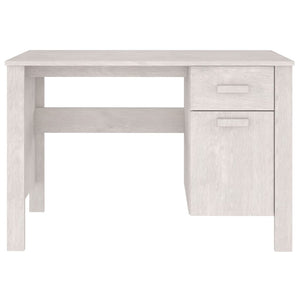 Galleria Design Desk HAMAR White 113x50x75 cm Solid Wood Pine