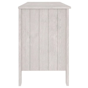 Galleria Design Desk HAMAR White 113x50x75 cm Solid Wood Pine