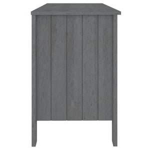 Galleria Design Desk HAMAR Dark Grey 113x50x75 cm Solid Wood Pine