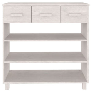 Galleria Design Console Table HAMAR White 90x35x90 cm Solid Wood Pine