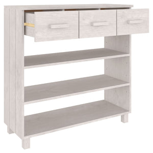 Galleria Design Console Table HAMAR White 90x35x90 cm Solid Wood Pine