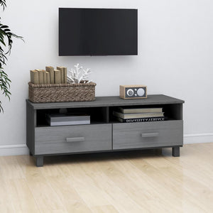 Galleria Design TV Cabinet HAMAR Dark Grey 106x40x40 cm Solid Wood Pine