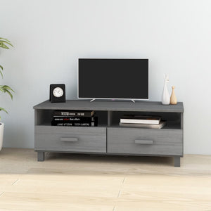 Galleria Design TV Cabinet HAMAR Dark Grey 106x40x40 cm Solid Wood Pine