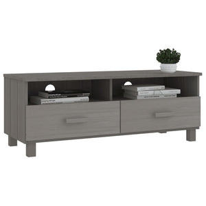 Galleria Design TV Cabinet HAMAR Light Grey 106x40x40 cm Solid Wood Pine