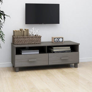 Galleria Design TV Cabinet HAMAR Light Grey 106x40x40 cm Solid Wood Pine