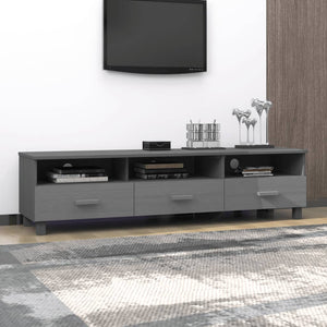 Galleria Design TV Cabinet HAMAR Dark Grey 158x40x40 cm Solid Wood Pine