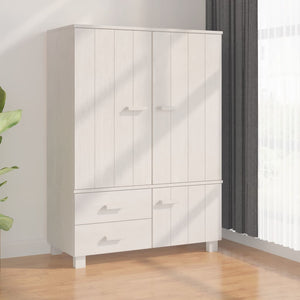 Galleria Design Wardrobe HAMAR White 99x45x137 cm Solid Wood Pine