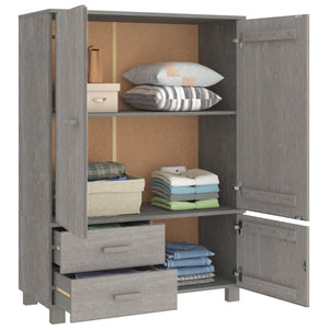 Galleria Design Wardrobe HAMAR Light Grey 99x45x137 cm Solid Wood Pine