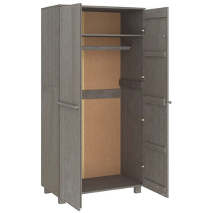 Galleria Design Wardrobe HAMAR Light Grey 89x50x180 cm Solid Wood Pine