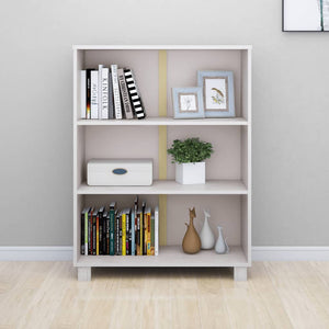 Galleria Design Book Cabinet HAMAR White 85x35x112 cm Solid Wood Pine