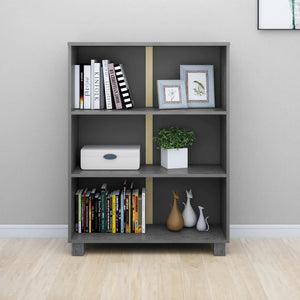 Galleria Design Book Cabinet HAMAR Dark Grey 85x35x112 cm Solid Wood Pine