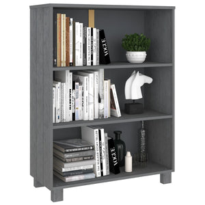 Galleria Design Book Cabinet HAMAR Dark Grey 85x35x112 cm Solid Wood Pine