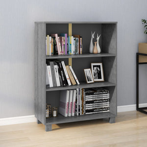 Galleria Design Book Cabinet HAMAR Dark Grey 85x35x112 cm Solid Wood Pine