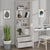 Galleria Design Highboard HAMAR White 60x35x180 cm Solid Wood Pine